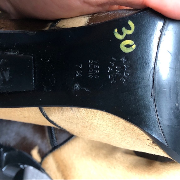 Casadei Made in Italy Leather Calf Hair Boots 7.5 - Picture 4 of 14